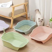 Toalet za macke Extra Large Open Cat Box Roze 48x35x15 cm
