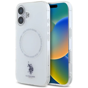 US Polo USHMP16SHOCLDPW iPhone 16 6.1 white IML Ring MagSafe (USHMP16SHOCLDPW)