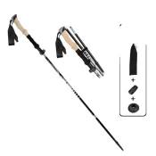 INF Ultralahka zložljiva sprehajalna palica - 5 delov 33-125 cm Black, (21297044)