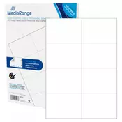 MediaRange večnamenske samolepilne etikete, 105x74mm, bele, 400 nalepk
