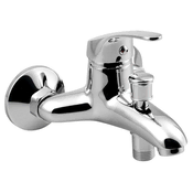 AQUALINE AQUALINE 35 Stenska Kromirana Kopalniška Pipa, 100mm, Enoročica