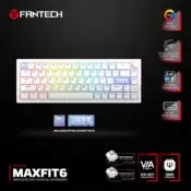 Tastatura Mehanicka Gaming Fantech MK920 RGB Maxfit 6 Wireless bela (white switch)
