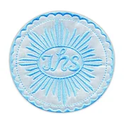 shumee Našitek Host IHS - moder - likalnik/termo zapečatena podlaga - vezen našitek/značka/emblem