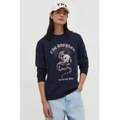 Bombažen pulover The Kooples moška, mornarsko modra barva