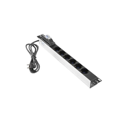 220V razvodni PDU panel 19/1U sa 6 uticnih mesta,kabl 2.5m Mirsan MR.PRZ6S.SC