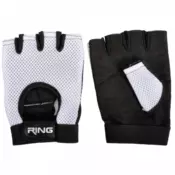 RING Fitnes rukavice RX FG310 Crna/Bela, XL, XXL