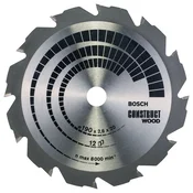 Bosch List kružne testere Construct Wood 2608641201, 190 x 20/16 x 2,6 mm; 12