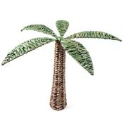 Mhome Okrasna palma h52cm / kovina, rafija