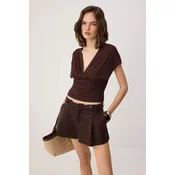 Trendyol Milla Ženska bluza, Braon