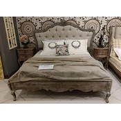 PompA¶A¶s by Casa Padrino luxury baroque double bed Provence gray/antique gray - Designed by Harald GlA¶A¶ckler