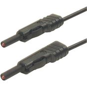 SKS Hirschmann 4 mm test lead, contact-protected, stackable, 50 cm