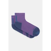 Nogavice X-Socks RUN DISCOVER ANKLE vijolična barva, R7DIS24M