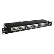 Solarix 19 Patch panel 24 x RJ45 CAT6 STP črn 1U