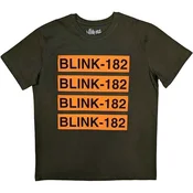 Blink-182 Log Repeat Military Green M Majica