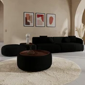 Bessagi Home Sedežna Garnitura Kira, Črna, Z Mizico