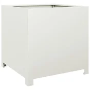 Vidaxl Vrtno korito bela 50x50x50 cm jeklo