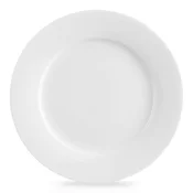 Northix Desertni krožnik iz belega porcelana, primeren za pomivalni stroj in mikrovalovno pečico