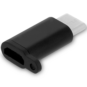 AVIZAR Adapter za polnjenje in sinhronizacijo, USB tipa C na mikro USB ženski - ČRN, (21123572)