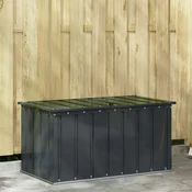 Kutija za spremanje u vrtu Crna 101 x 56,5 x 50 cm Celik