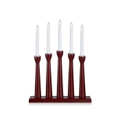 Markslöjd 704176 - Božicni svijecnjak MASESKÄR 5xE10/3W/230V crveni