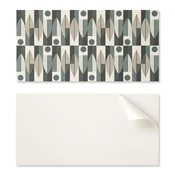 shumee Stenska dekoracija PVC plošča z vzorcem za sobo 120x60 cm abstraktni geometrijski vzorec