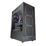 TACENS MARS MC-NEBULA ATX Ohišje, Midi Tower, čno, 4x120mm ARGB
