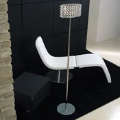 Marchetti BACCARAT elegantna kristalna talna svetilka, prozorna - Dnevna soba/jedilnica - krom - Kovina