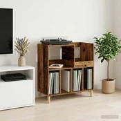vidaXL Stojalo za gramofon Hrastovina 82 x 39,5 x 82,5 cm