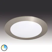 Hera Okrogla vgradna LED svetilka Dynamic FR 68-LED - Dnevna soba/jedilnica - Sodobni - mat krom - Plastika