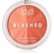 MUA Makeup Academy Blushed Powder Blusher pudrasto rdečilo odtenek Peach Fizz 5 g