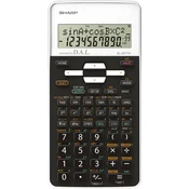 Kalkulator tehnicki 10mesta 273 funkcije Sharp EL-531THB-WH crno beli blister