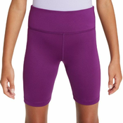 Djevojke kratke hlace Nike Kids Dri-Fit One Bike Shorts - viotech/white