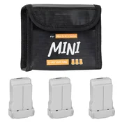 Sunnylife Ognjevarni ovitek za 3 baterije DJI Mini 3/Mini 5/4/3 Pro