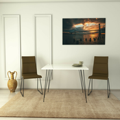 HANAH HOME Sto Sandalf Square Shiny White