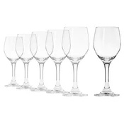 6-piece wine glass set, made of glass, 380ml, Ducale - Borgonovo