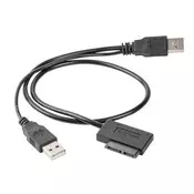 A-USATA-01 Gembird External USB to SATA adapter for Slim SATA SSD, DVD