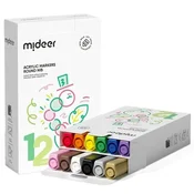 shumee Akrilni markerji z okroglo konico (12 barv), Mideer