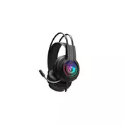 Marvo HG8935 RGB USB črne stereo igralne naglavne slušalke