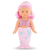 Bábika Morská panna Nerina Mini Mermaid Corolle s hnedými očami a ružovými vlasmi 20 cm CO240080