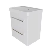 KOPALNIŠKA OMARICA Z UMIVALNIKOM LINEA SLIM BELA 55cm | Topdom