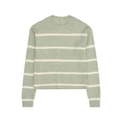 ONLY GIRLS Pulover KOGFRANCA kremna/pastelno zelena
