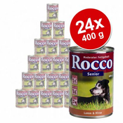 ROCCO pasja hrana VARČEVALNI PAKET: SENIOR 24 X 400 G - SENIOR PERUTNINA & OVES