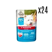 Frendi Vlažna hrana za pse, Govedina, 100g, 24 komada