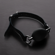 Triune Oval Silicone Ball Gag Black