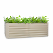 Blumfeldt High Grow Straight, visoka greda, 200x60x100 cm, 1200 l, jeklo (GDMB4-HighGrow200-BE)