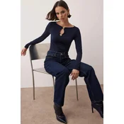 Trendyol Milla ženska bluza Twoaw26Bz00130, tamnoplava