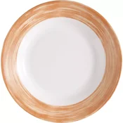 Globok krožnik Arcoroc Brush premera 22,5 cm, oranžen (24 kos)