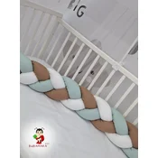 Bubamara037 Pletenica za krevetac, trostruka 360cm, Šarena