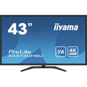 IIYAMA X4373UHSU-B1 43inch UW VA 3840x2160 UHD 400cd/m2 3ms HDR400 2xHDMI DP USB-HUB PBP PIP Remote control Speakers