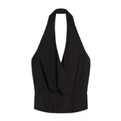 Bershka Top črna